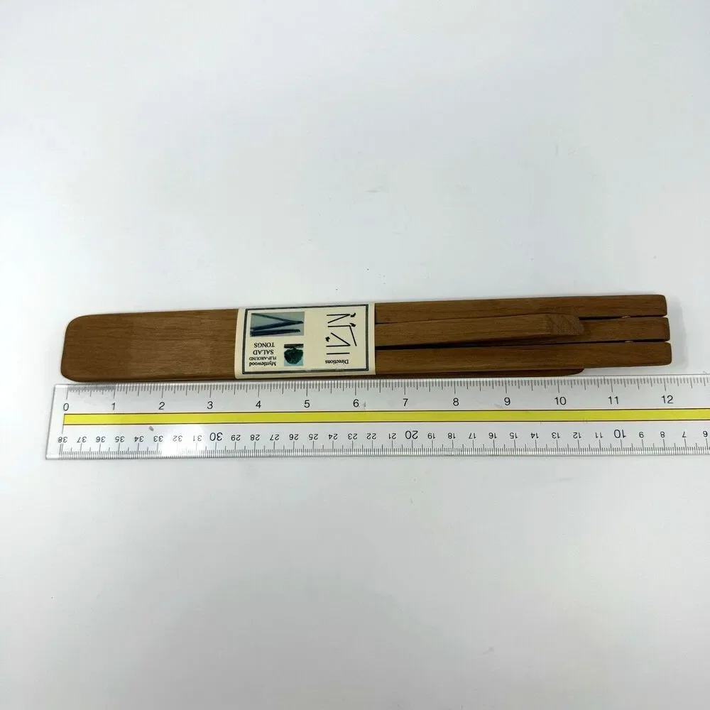 Gary Deadmond Myrtlewood Salad Tongs Flip Around Inside Out Handcrafted USA